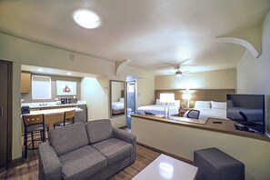 In-room safe, desk, iron/ironing board, free cribs/infant beds