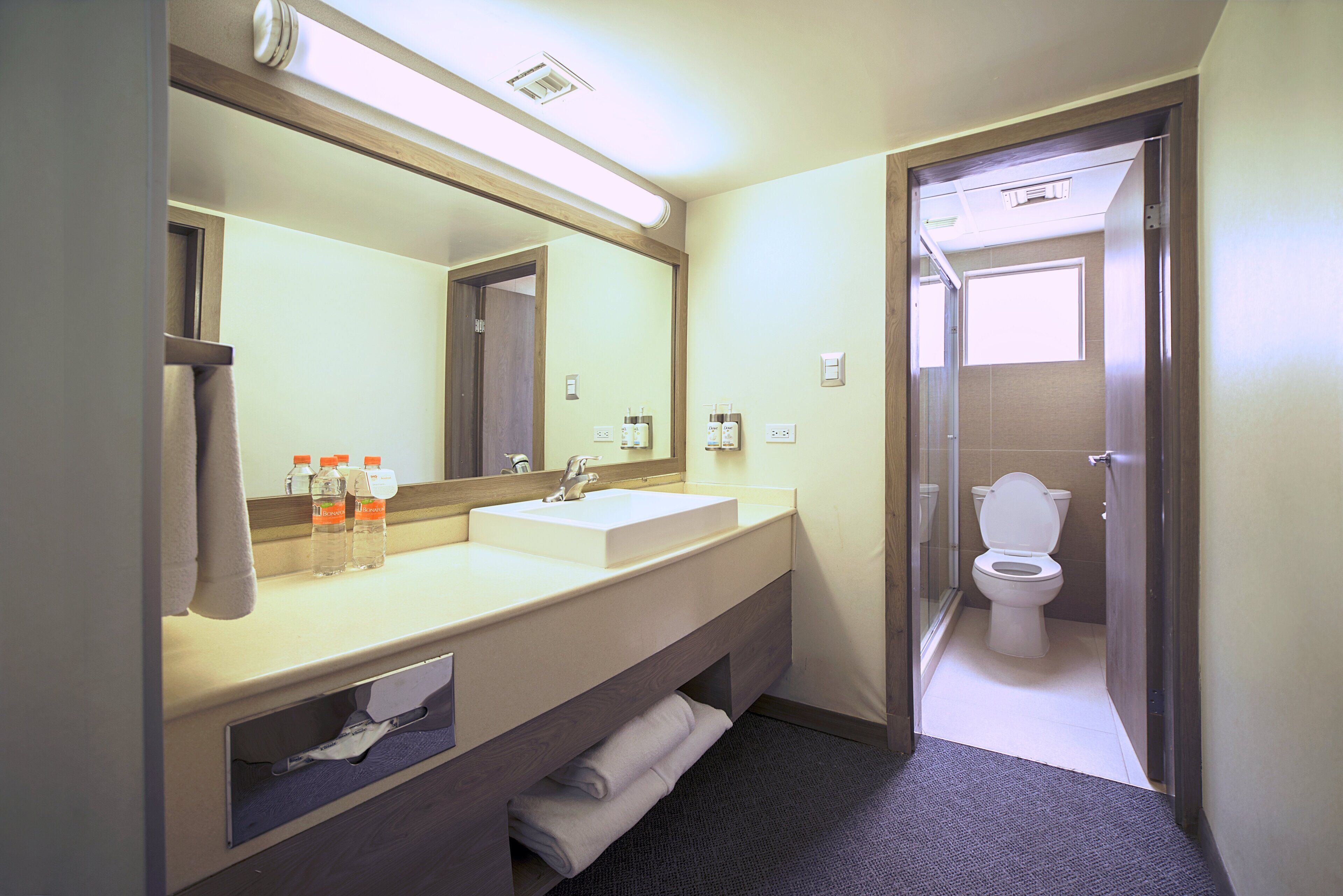 suite, multiple beds | bathroom | shower, towels