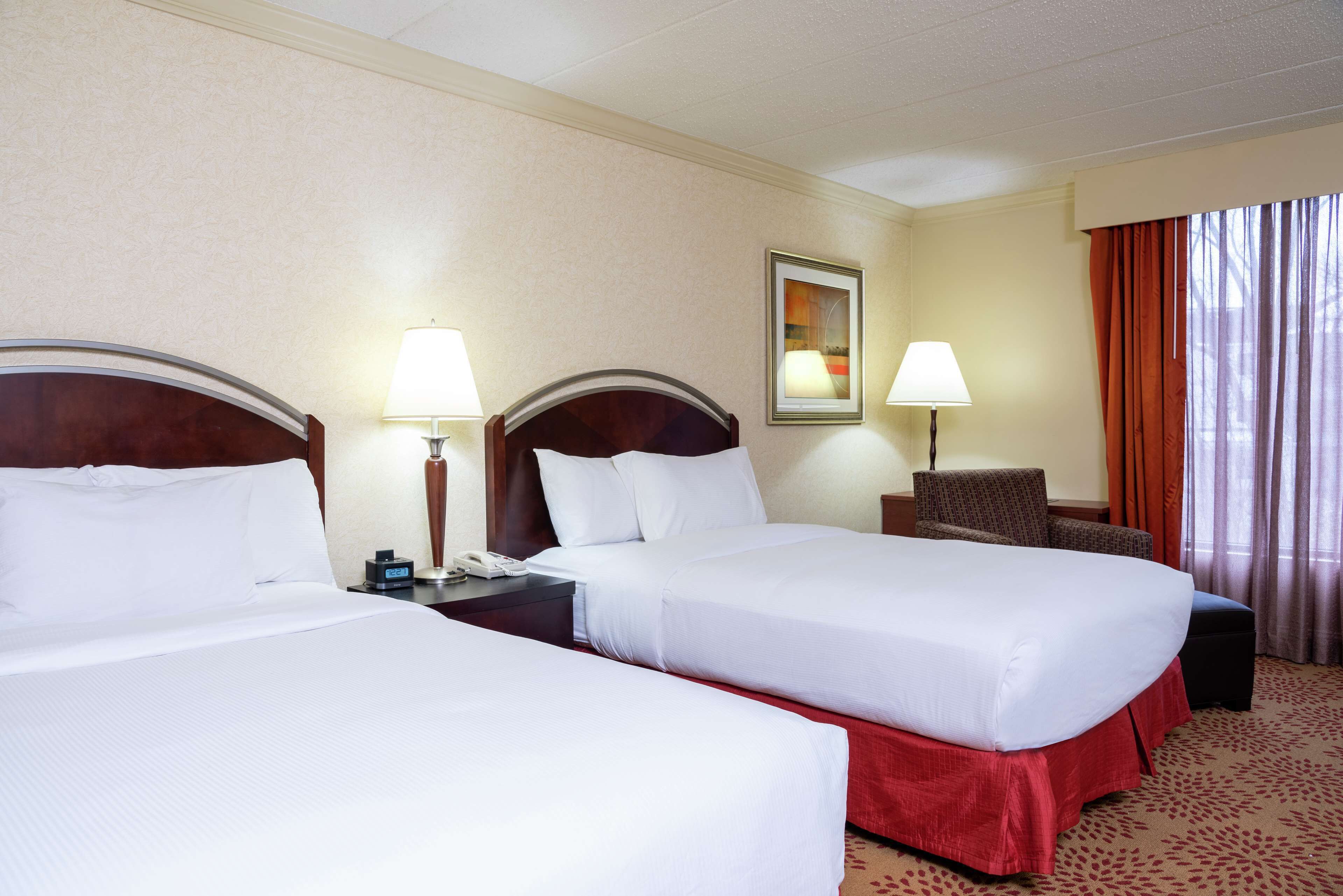 room, 2 queen beds | in-room safe, desk, laptop workspace, blackout curtains