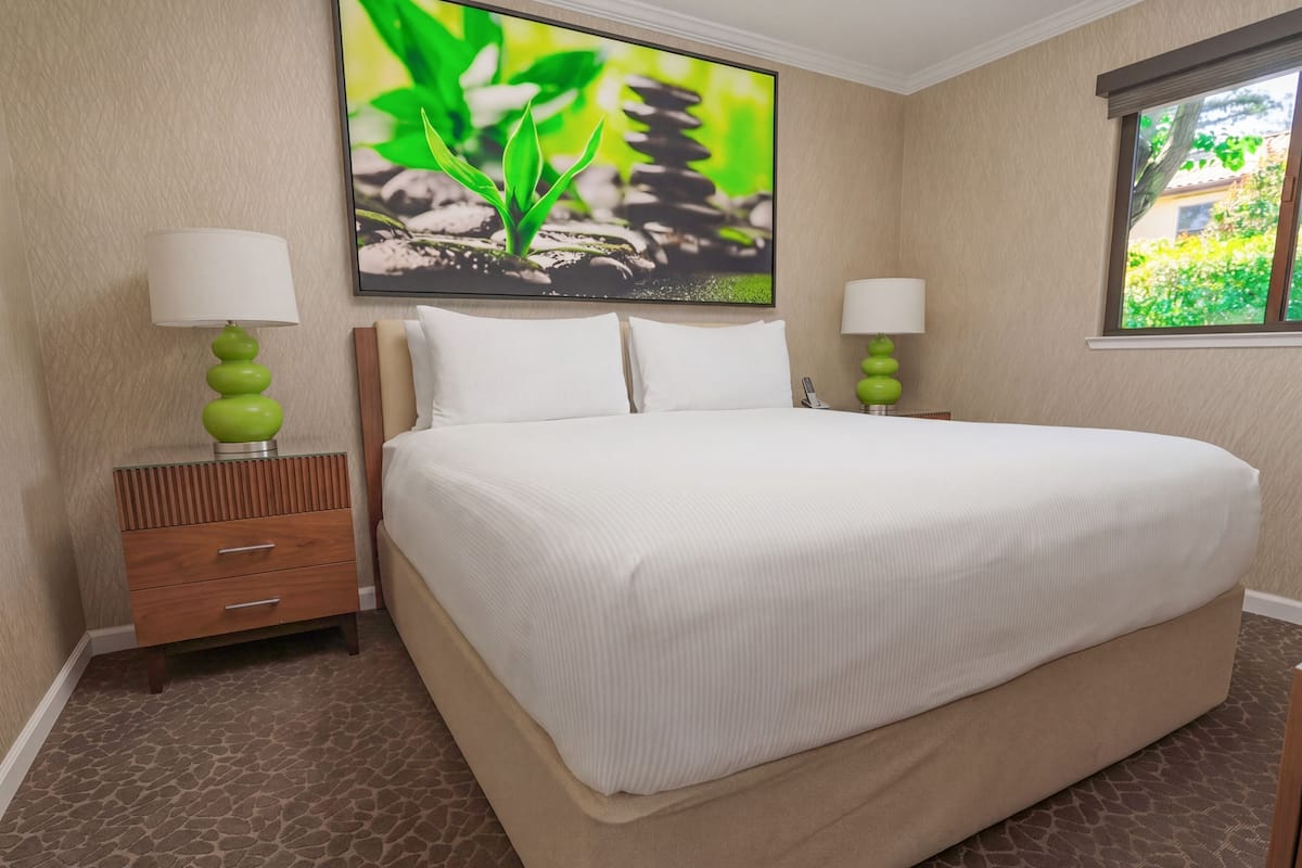 Down comforters, in-room safe, laptop workspace, blackout drapes
