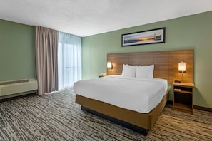 Desk, blackout drapes, soundproofing, iron/ironing board - Quality Inn and Conference Center I-80 Grand Island (Grand Island)