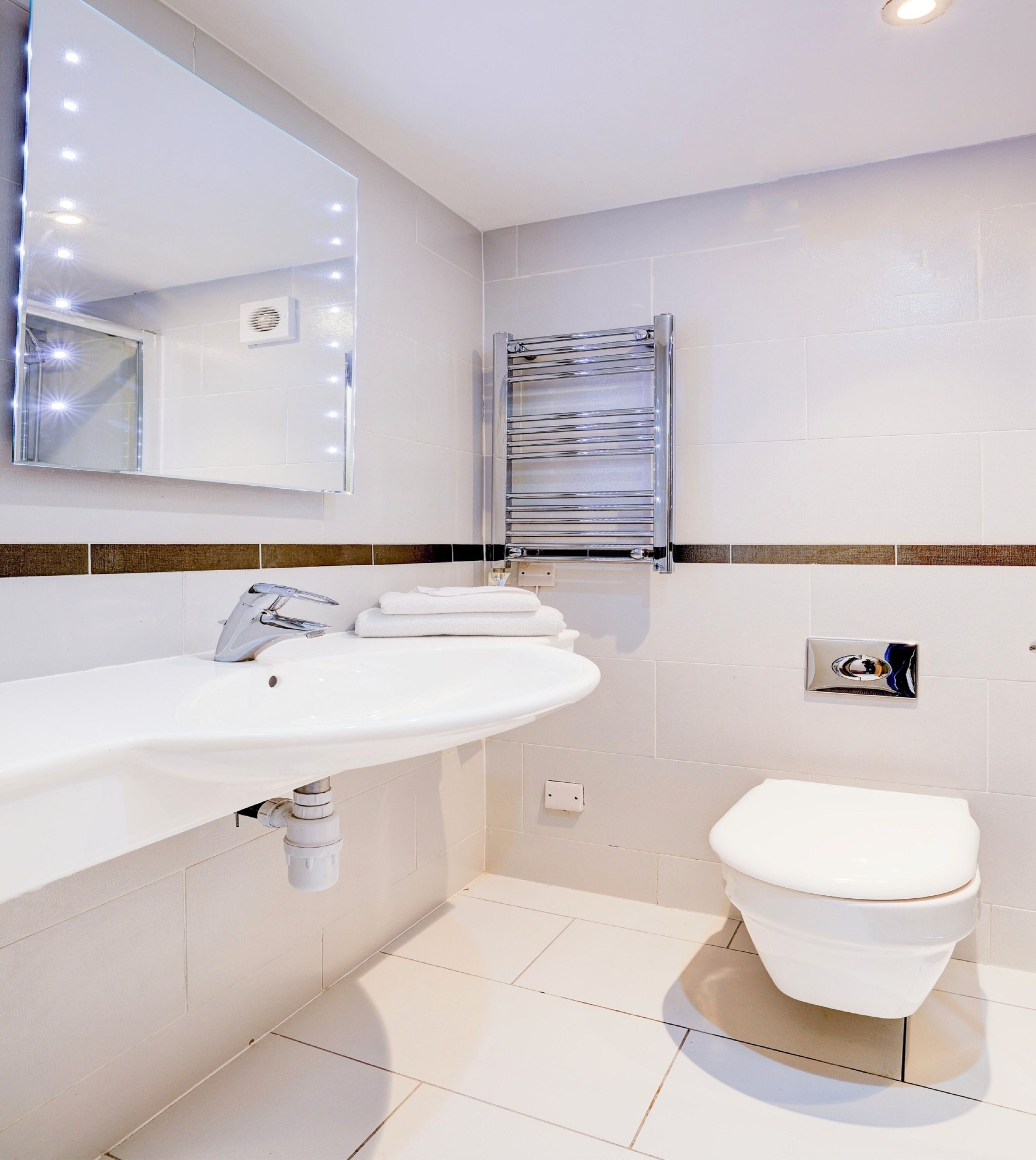 deluxe room, 1 double bed | bathroom | shower, free toiletries, towels, toilet paper