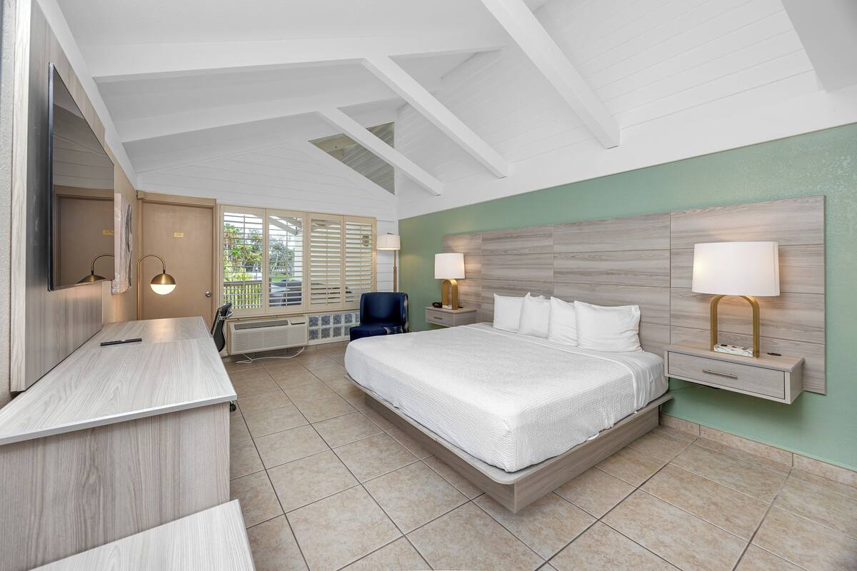 Pillow-top beds, minibar, in-room safe, desk