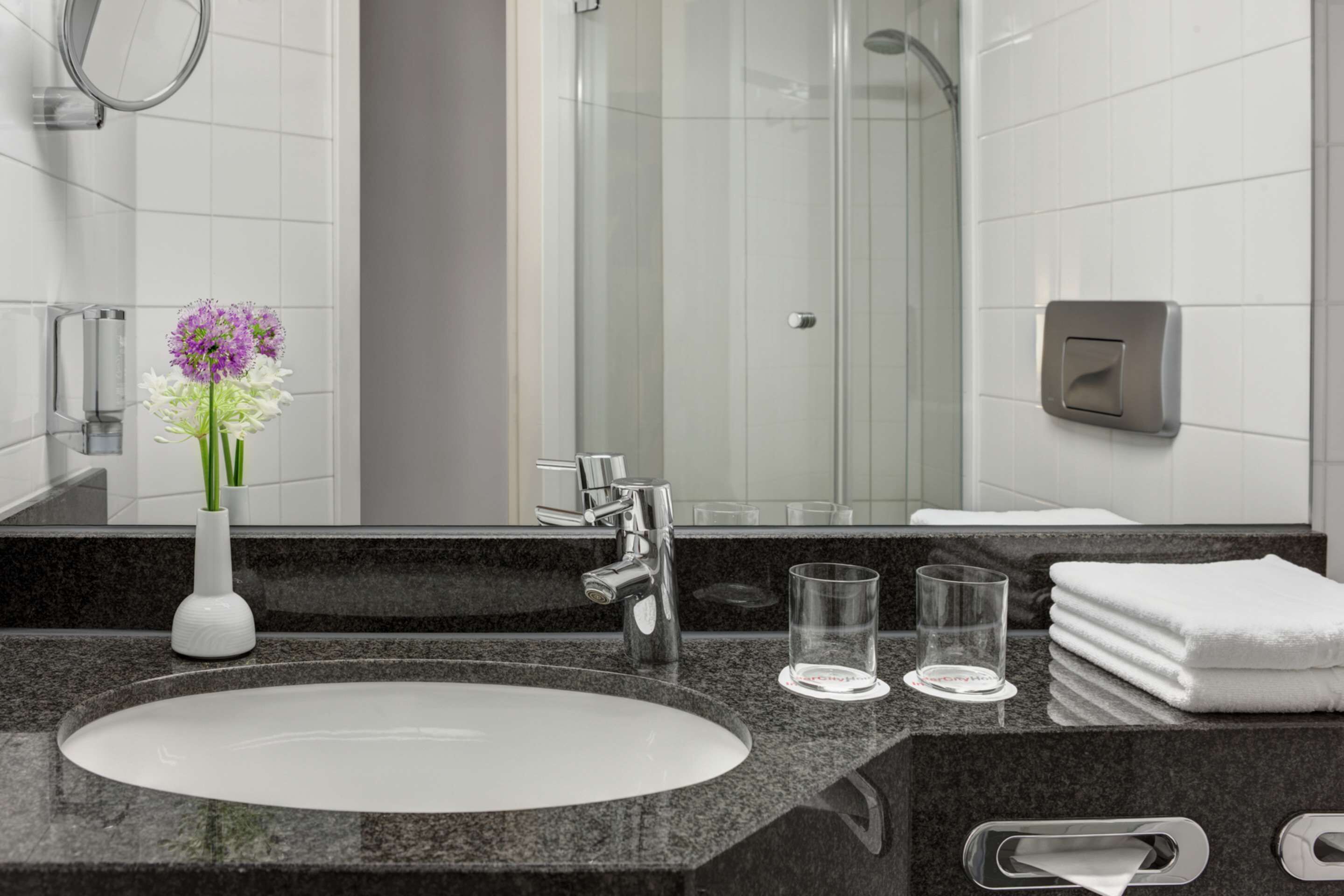 hypo-allergenic bedding, in-room safe, desk, blackout curtains