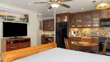 In-room safe, desk, iron/ironing board, free cribs/infant beds