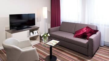 Premium bedding, in-room safe, desk, soundproofing