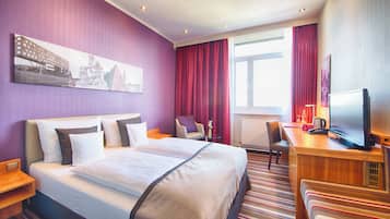 Premium bedding, in-room safe, desk, soundproofing