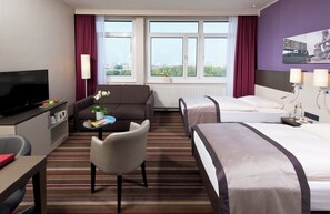 Premium bedding, in-room safe, desk, soundproofing