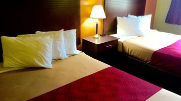 Standard Room, 2 Queen Beds, Non Smoking | Iron/ironing board, rollaway beds, free WiFi, bed sheets