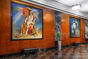 Sitteområde i lobbyen