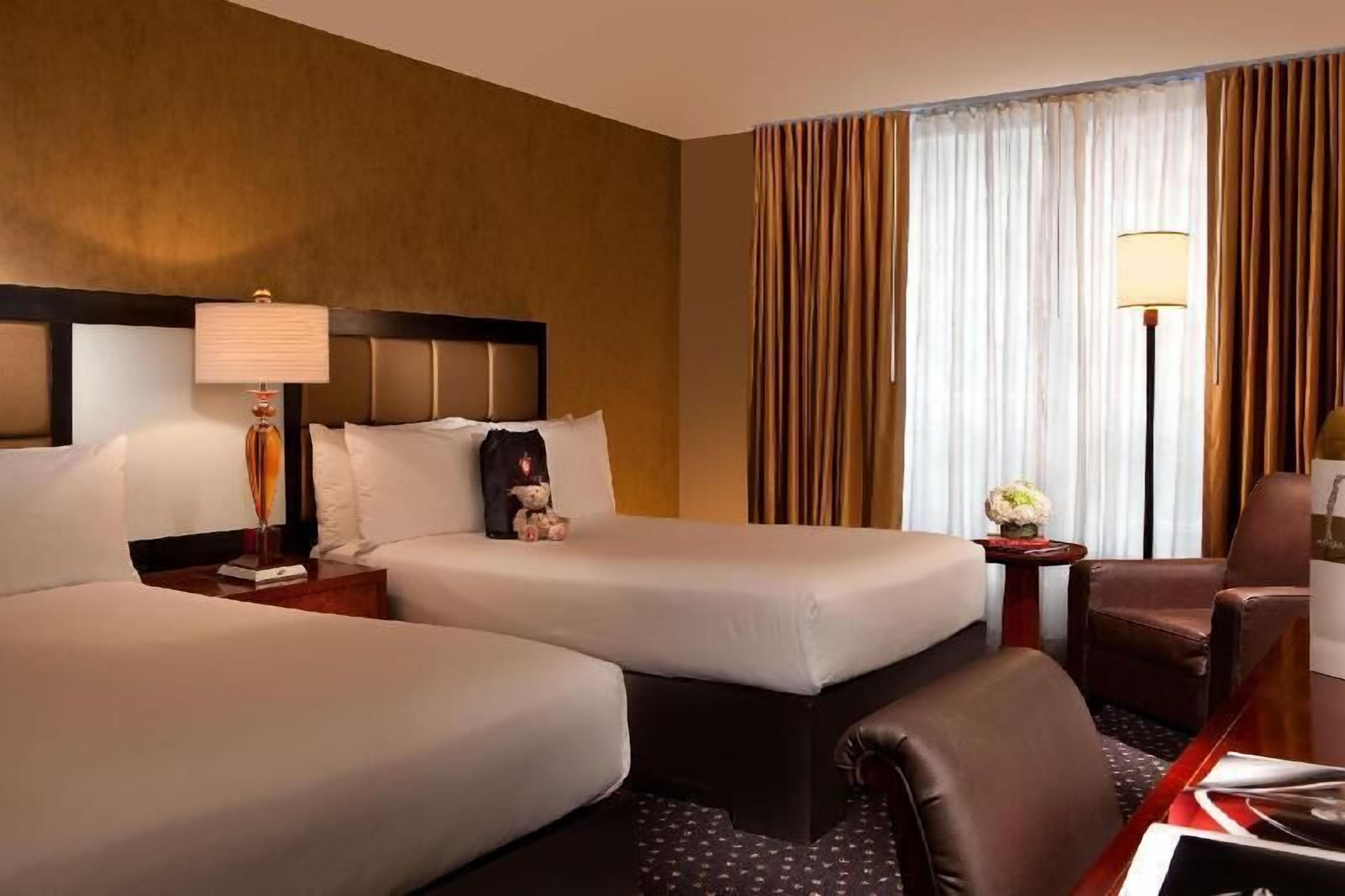 In-room safe, desk, laptop workspace, blackout curtains