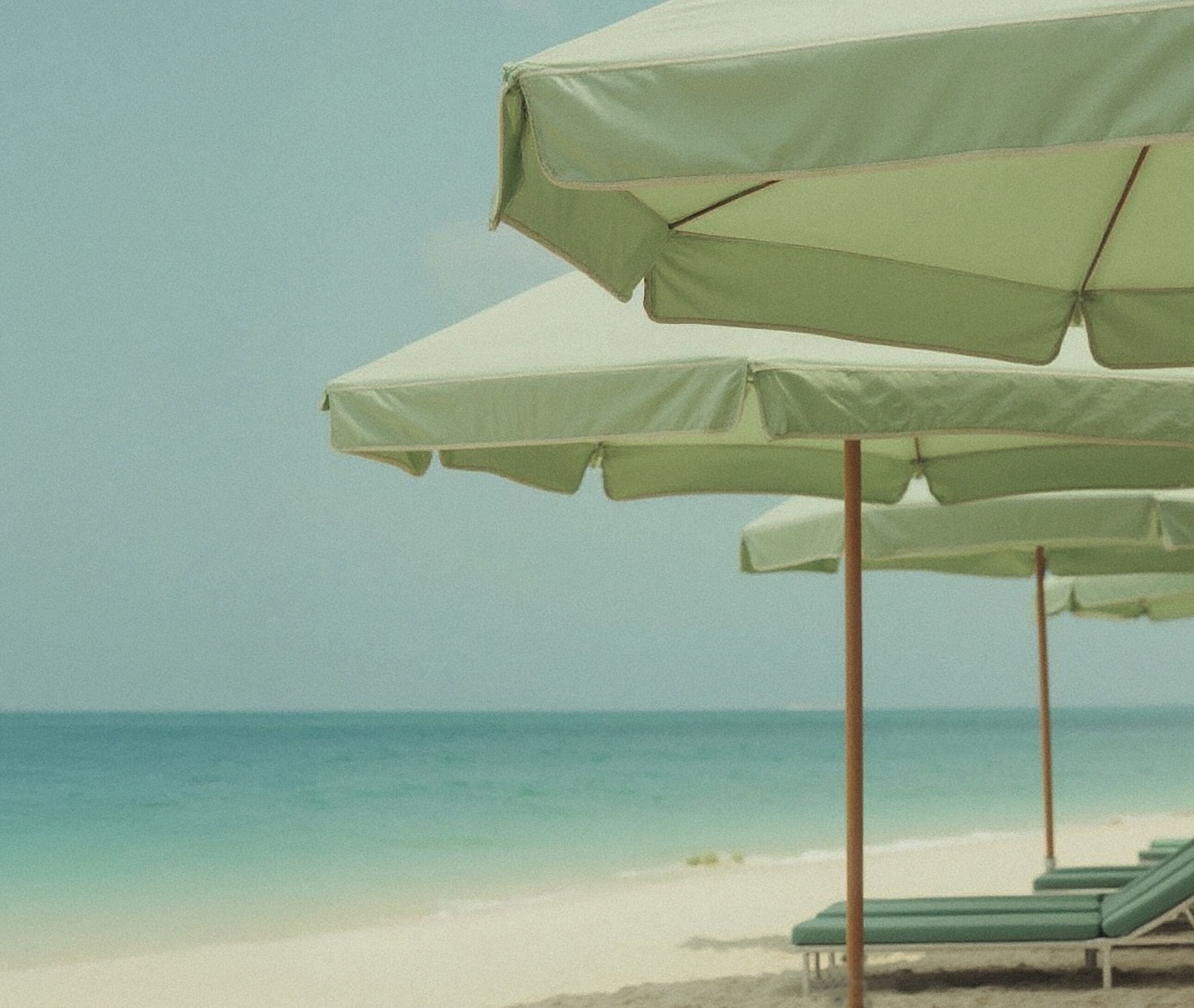 Private beach, white sand, free beach cabanas, sun-loungers