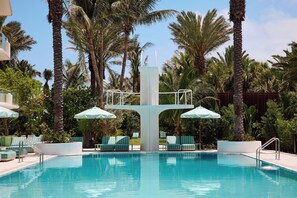 Outdoor pool, open 7:00 AM to 8:00 PM, pool cabanas (surcharge)