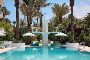 Outdoor pool, open 7:00 AM to 8:00 PM, pool cabanas (surcharge)