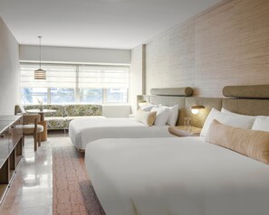 Ropa de cama de alta calidad, colchones con pillow-top y minibar