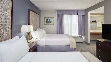 Premium bedding, pillowtop beds, in-room safe, desk