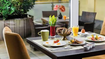 Daily buffet breakfast (EUR 19 per person)