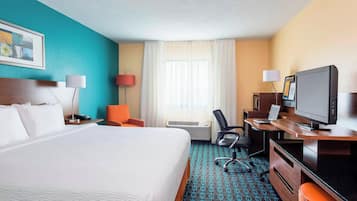 客房, 1 張特大雙人床, 非吸煙房 | 遮光布/窗簾、熨斗/熨衣板、免費無線上網、床單