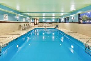 Indoor pool, free pool cabanas