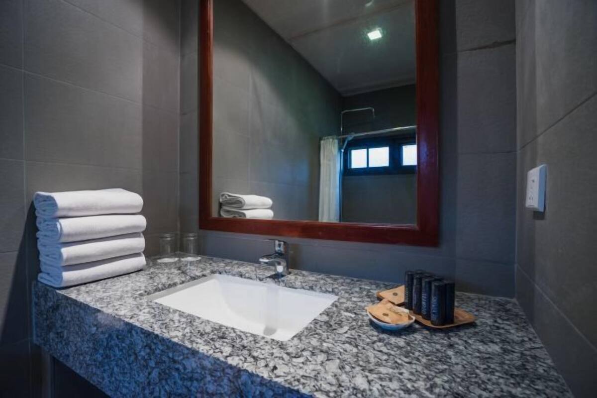 Bathroom | Shower, free toiletries, hair dryer, bathrobes