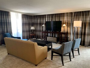 Presidential Suite, 2 Bedrooms | Living area | LED TV