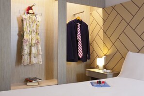 In-room safe, individually decorated, desk, blackout curtains