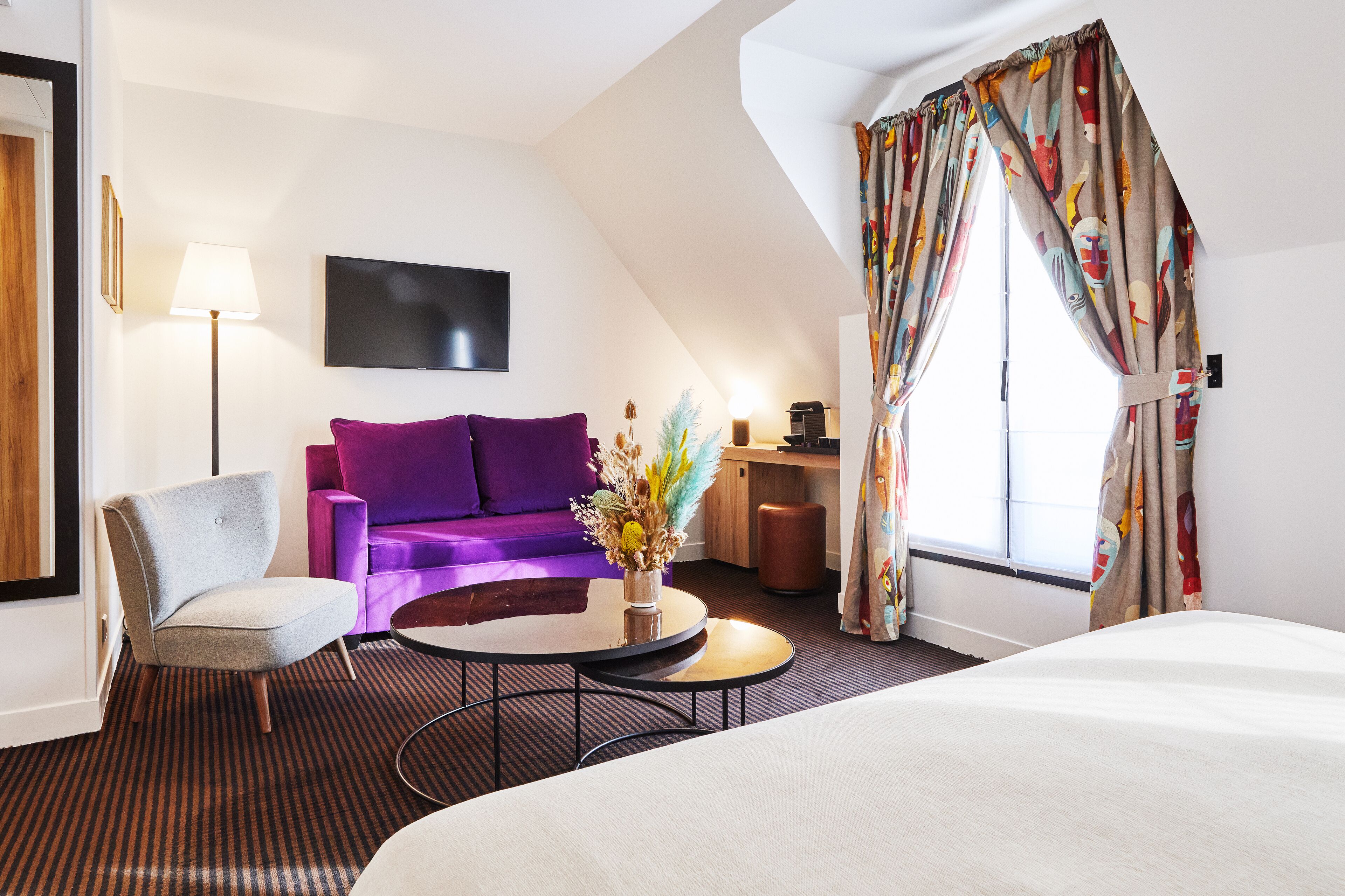 premium bedding, minibar, in-room safe, individually decorated