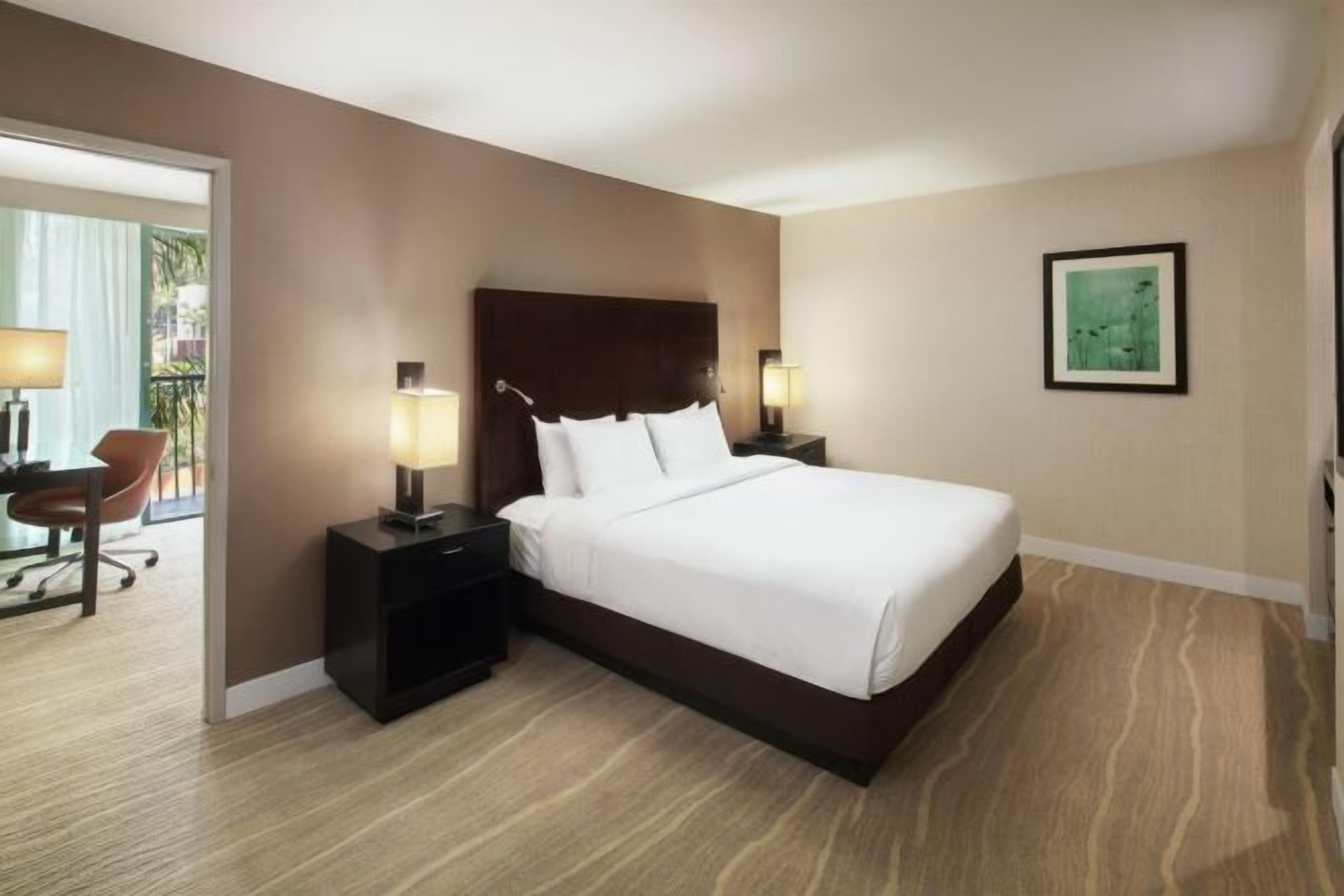 In-room safe, desk, laptop workspace, blackout drapes