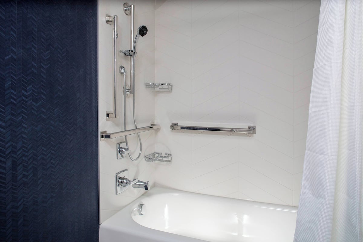 Free toiletries, hair dryer, towels