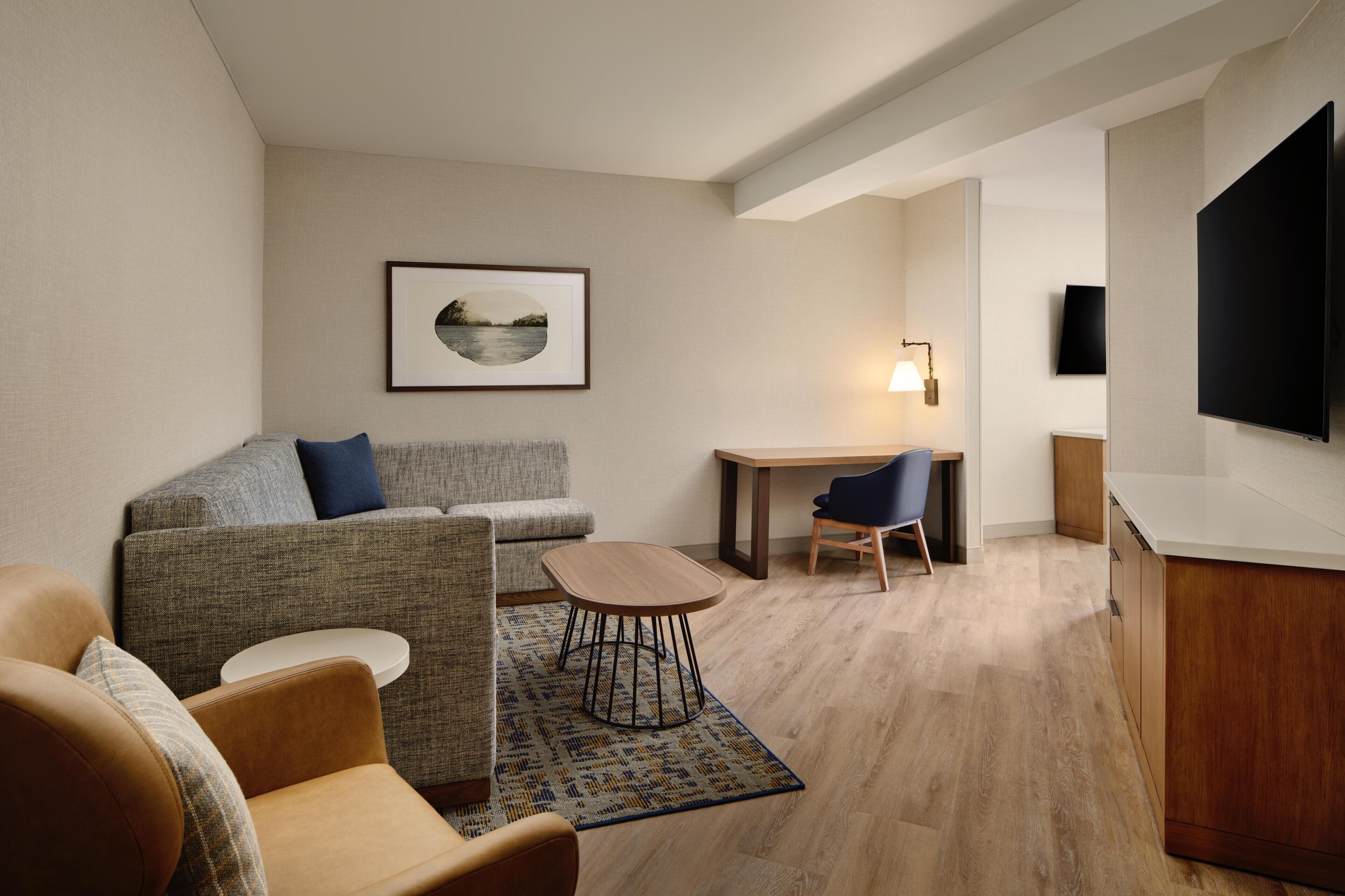 Suite, 1 King Bed, Bathtub | In-room safe, desk, laptop workspace, blackout drapes