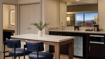 In-room safe, desk, laptop workspace, blackout curtains