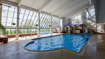 Indoor pool, seasonal outdoor pool