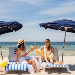 Private beach, sun-loungers, beach umbrellas, beach towels