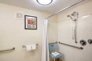 Superior Room, 1 King Bed, Accessible (Roll-In Shower, Smoke Free) | Bathroom