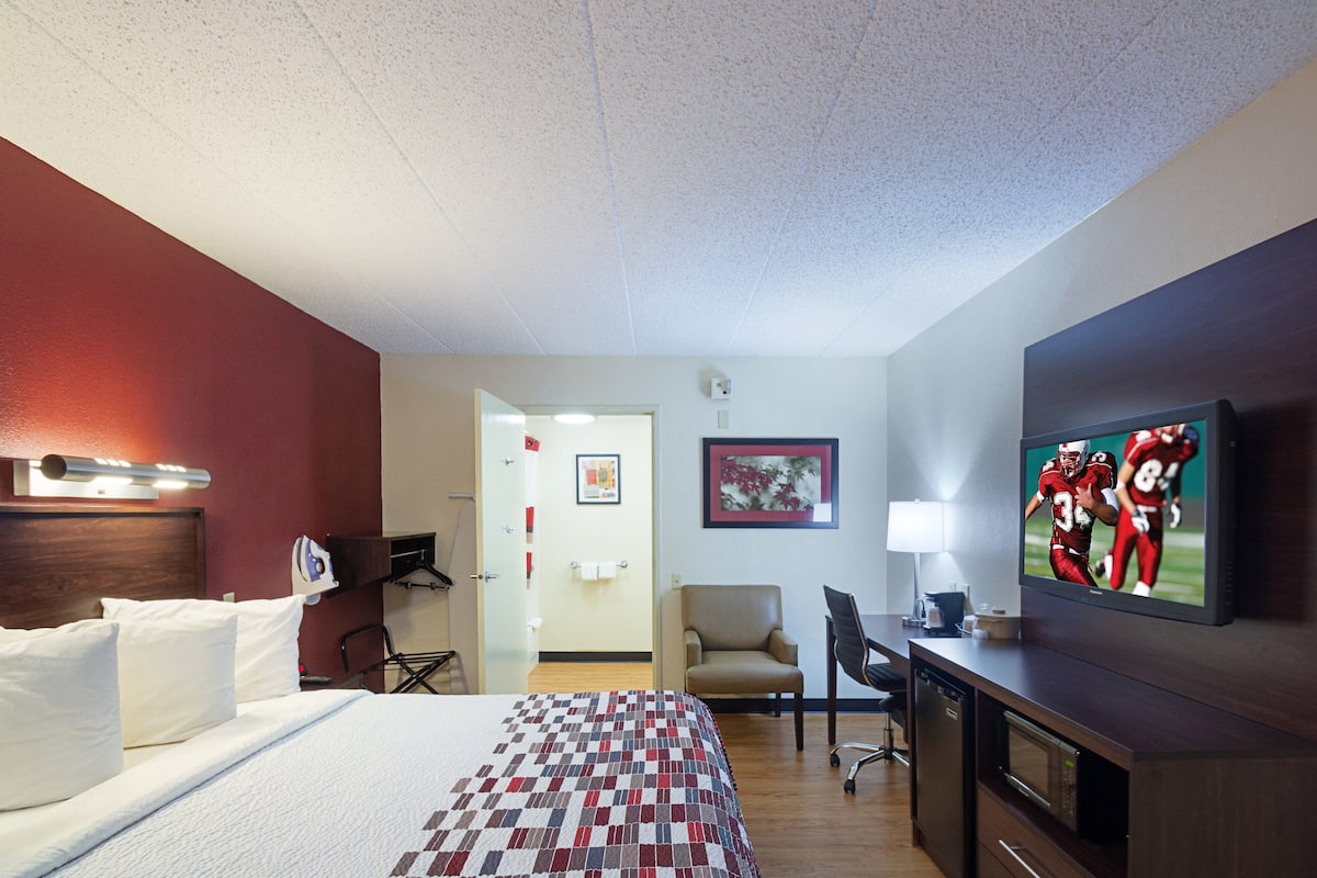 In-room safe, desk, blackout drapes, iron/ironing board