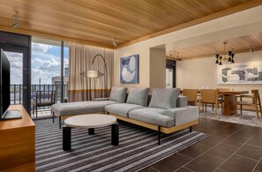 Presidential Suite, 1 King Bed | Living area