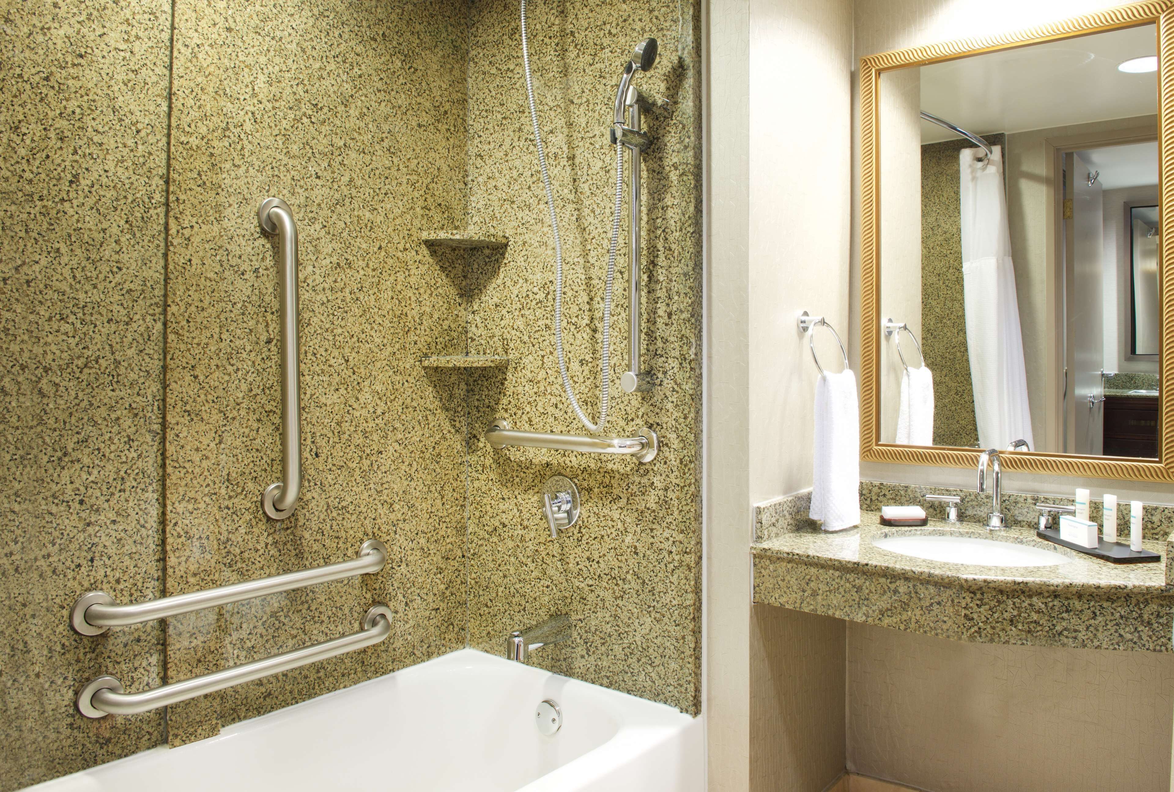 free toiletries, hair dryer, towels