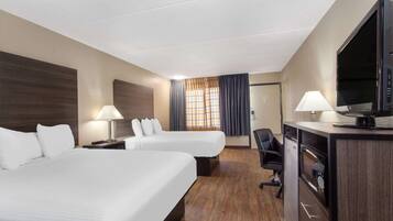 In-room safe, desk, iron/ironing board, free cribs/infant beds
