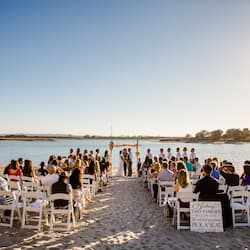 Outdoor wedding area