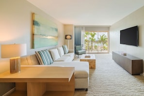 Premium bedding, down comforters, pillowtop beds, in-room safe
