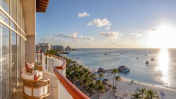 Premium bedding, down duvets, pillow-top beds, in-room safe