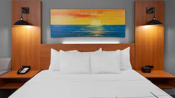 Zimmer, 1 King-Bett, Nichtraucher | Hochwertige Bettwaren, Schreibtisch, Verdunkelungsvorhänge