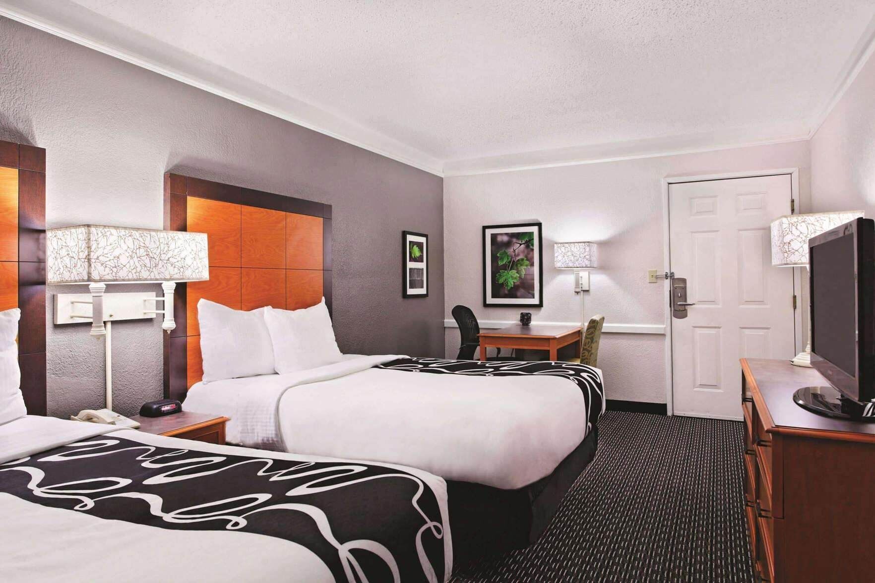 Premium bedding, desk, blackout curtains, iron/ironing board