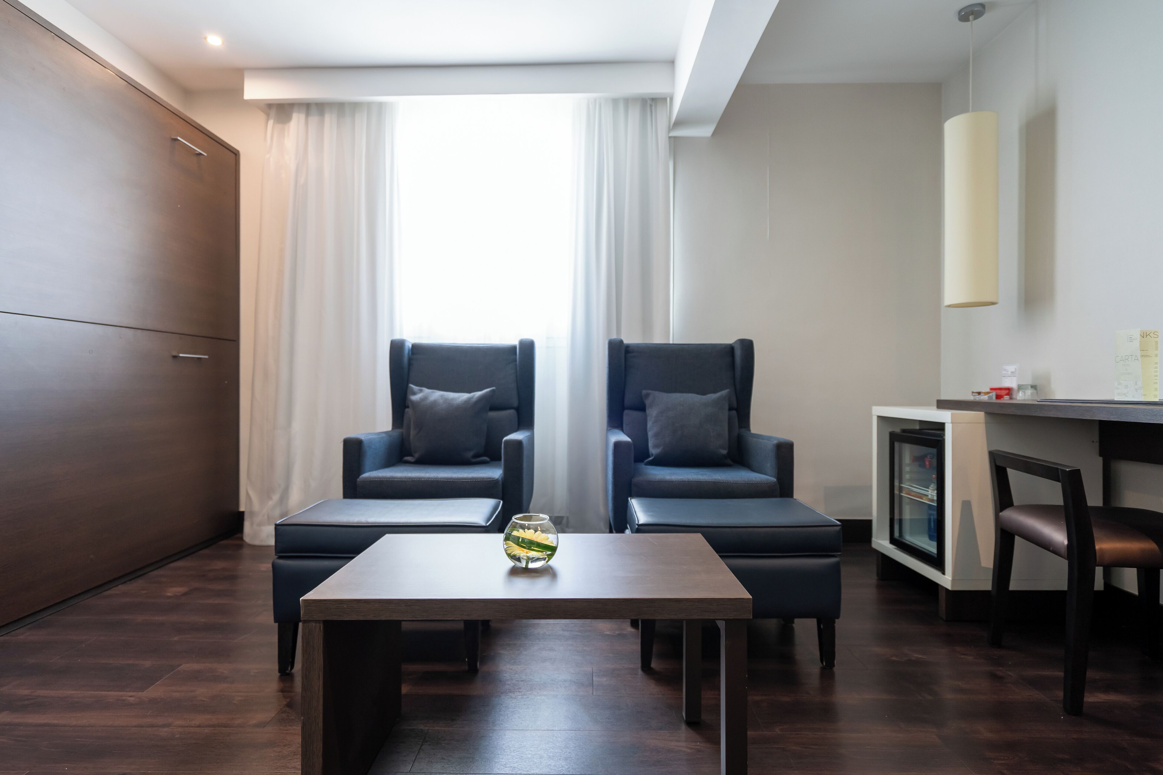 superior double room | living area | smart tv, pay films