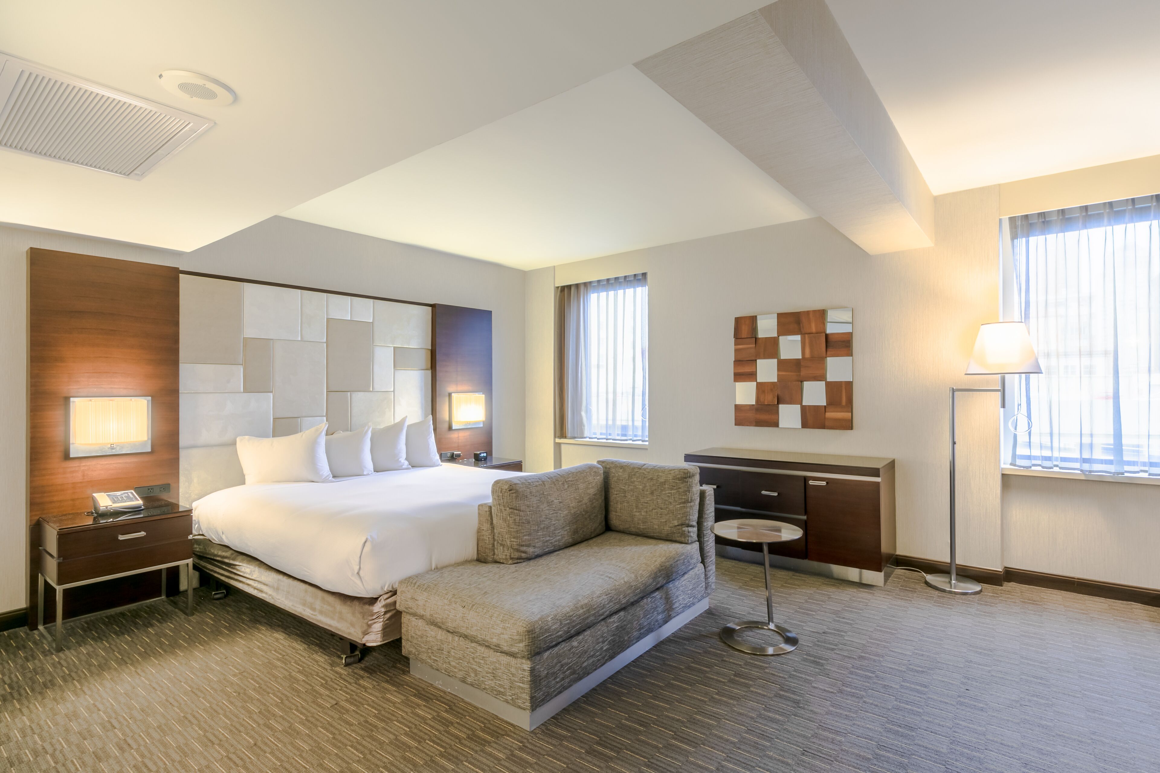 Hypo-allergenic bedding, in-room safe, desk, iron/ironing board