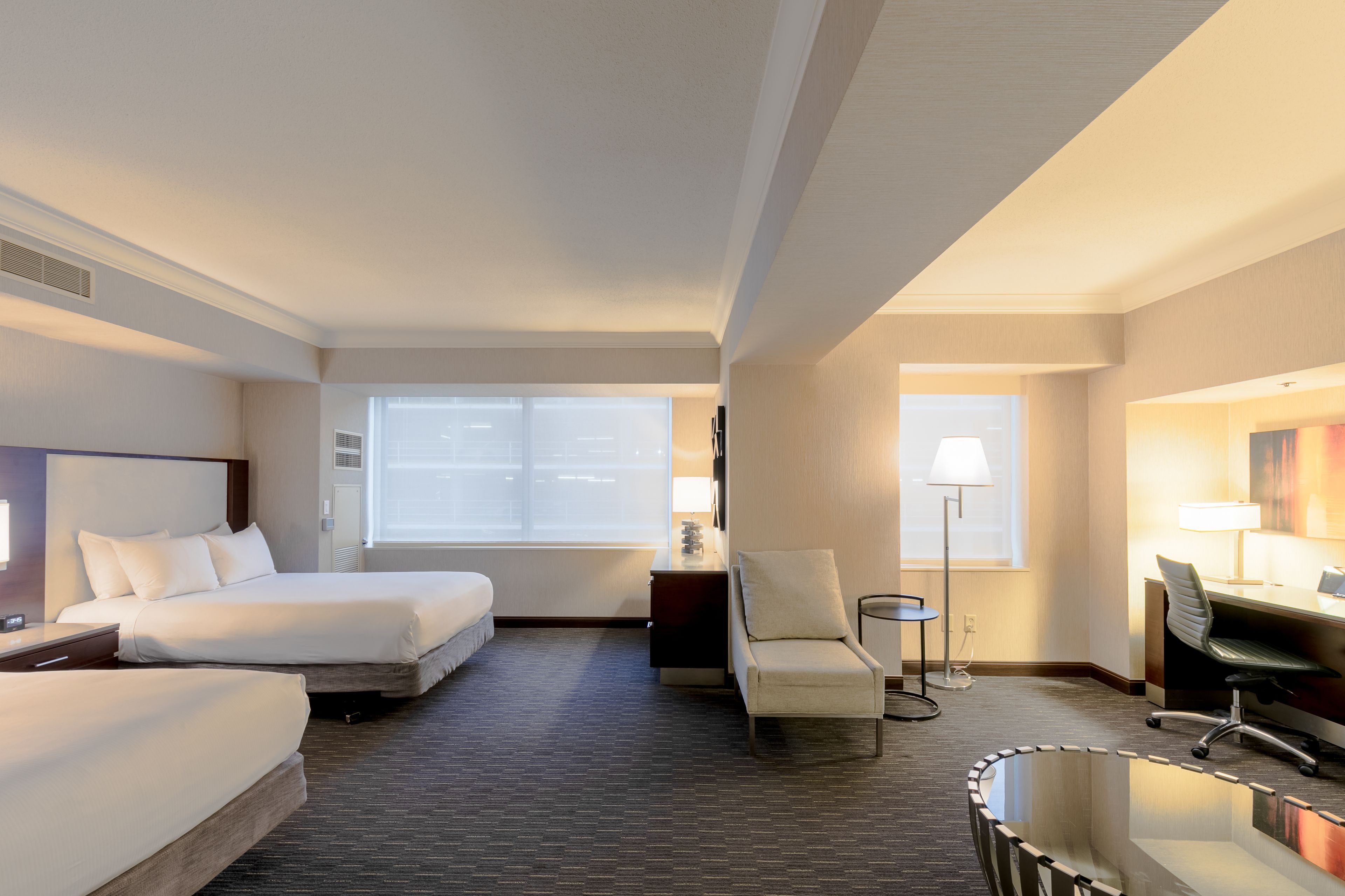 Hypo-allergenic bedding, in-room safe, desk, iron/ironing board