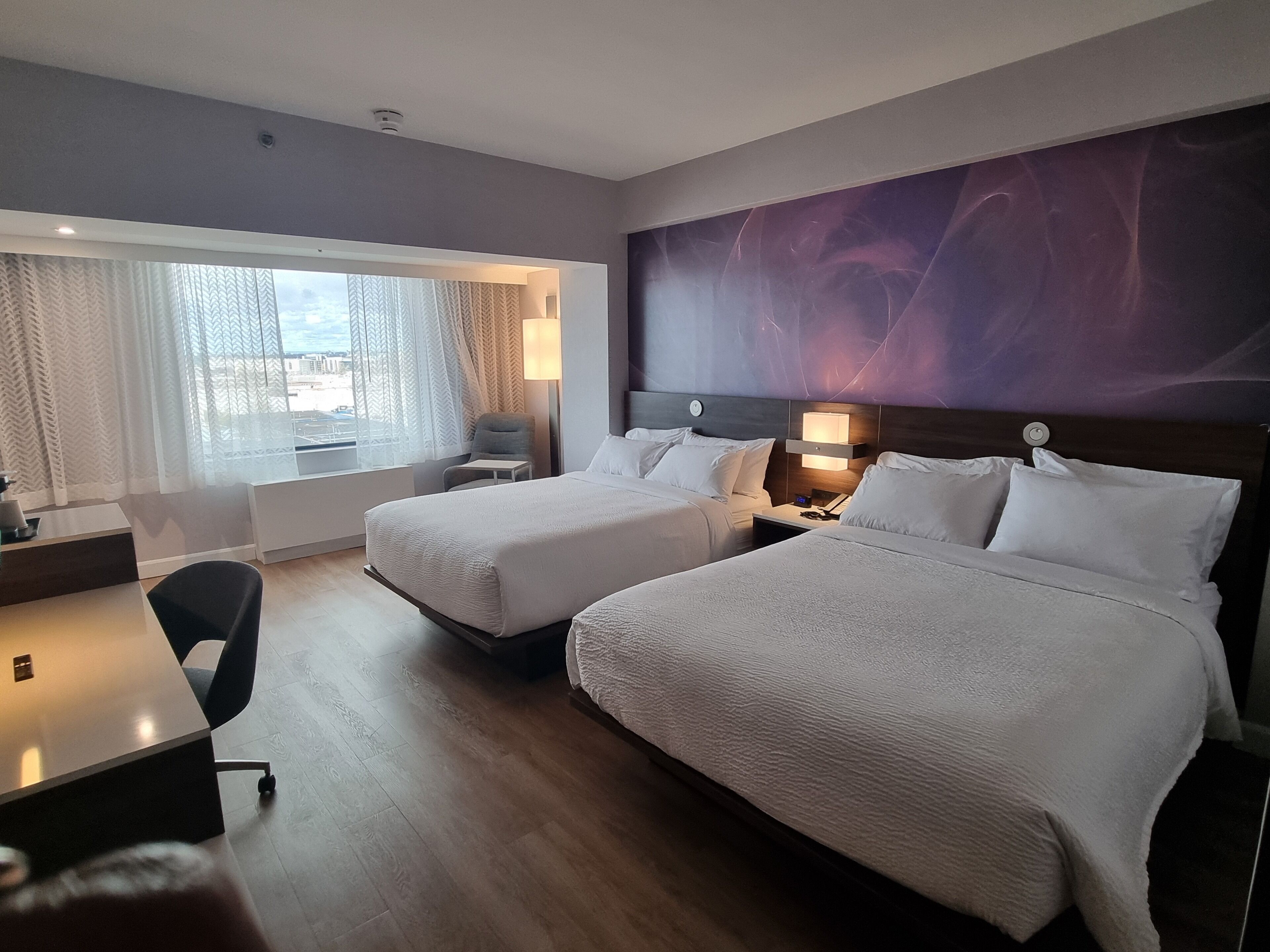 Standard Room, 2 Queen Beds | Hypo-allergenic bedding, in-room safe, desk, laptop workspace