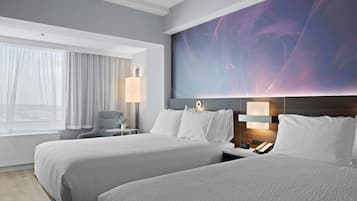 Hypo-allergenic bedding, in-room safe, desk, laptop workspace