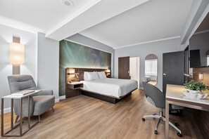 Suite, 1 Bedroom | Hypo-allergenic bedding, desk, laptop workspace, blackout drapes