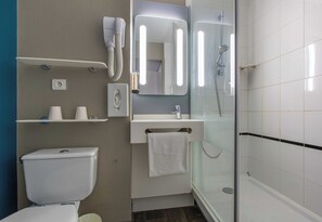 Hair dryer, towels